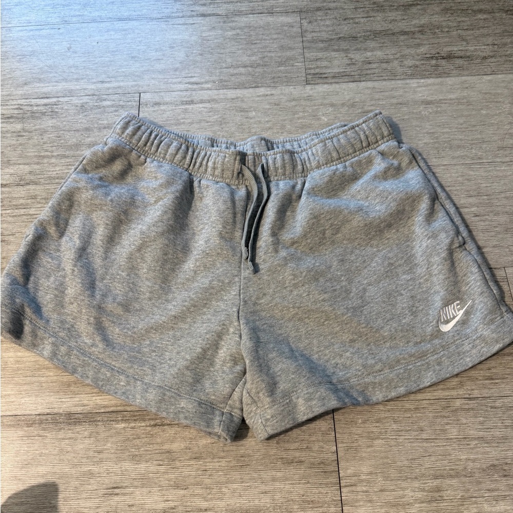 Nike Women's Light Gray Athletic Lounge Shorts - Picture 2 of 5
